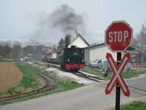 298.56 bei der fahrt von Stainz nach Herbersdorf im Weichenbereich des Bahnhofes Stainz. Wie gewohnt wird auch Sie richtung Preding Tender Vorraus fahren. 11.04.2011
