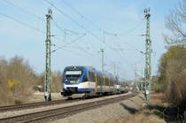 643 850 (Vt725) & 849 (Vt723) & 848 (Vt720) am 03.04.11 in M�nchen-Fasangarten