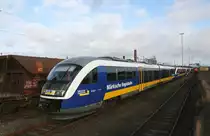 Vierfachtraktion Desiro im Bahnhof von Seddin am 08.12.2007