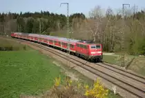 111 049-3  RE Salzburg - M�nchen bei Lauer am 10.04.2011