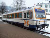 VT 125 der SWEG Ottenh�fen steht am 20.02.2009 am Bahnsteig seines Heimatbahnhofs Ottenh�fen im Schwarzwald.Er wartet auf die Abfahrt nach Achern.