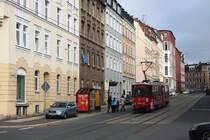 Plauen - PSB/Linie 4 - 220 erreicht am 07.10.2010 die Hst. Chamissostr.