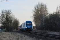 223 065 mit ALX 84110 nach Hof Hbf kurz vor Wiesau (Oberpf), 24.03.2011