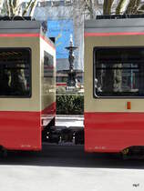 FB - F�hrestandslose Seiten der Triebwagen Be 4/6 62 und Be 4/6 68 in Z�rich Stadelhofen am 01.04.2011