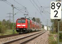 146 231-6  Triberger Wasserf�lle  mit dem IRE 5315 (Baden Baden-Kreuzlingen) bei Marbach 24.4.11
