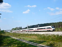 Ein ICE-T ist bei Allersberg (Rothsee) als ICE 1509 von Berlin Hbf nach München Hbf unterwegs. (23.04.2011)