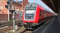 Steuerwagen im Bahnhof Rathenow am 23.04.2011 angekommen aus K�nigs Wusterhausen bereit zur r�ckfahrt