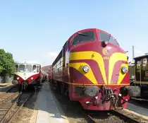 CFL  Kartoffelk�fer  1604 und der CFL Westwaggon am 21.5.2011 im DB Museum Koblenz-L�tzel.