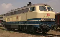 217 014 steht am 21.5.11 im DBM Koblenz-L�tzel