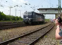 BR181 206-4 bei der Lokparade im DB-Museum Koblenz L�tzel am 21.05.11.