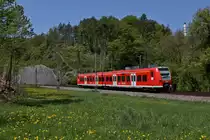 Der Bonsaiquietschi 426 019 befindet sich als RB 26817 (Schaffhausen-Singen) kurz vor dem Grenzbahnhof Thayngen. Solche Aufnahmen waren nun w�hrend rund einem Monat wegen der G�ubahnsperre nicht m�glich. Die DB Regionalbahnen wurden w�hrend dieser Zeit von Thurbo gef�hrt. (22.April 2011)
