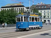 Ce 2/2 176 des Tramvereins Z�rich auf der Museumslinie 21 am 29/05/11.