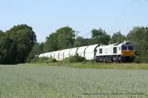247 041-7 (Euro Cargo Rail) f�hrt am 1. Juni 2011 um 17:15 Uhr mit einem G�terzug durch Ratingen