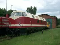 Diese V 180 geh�rt der Rennsteigbahn und steht in Ilmenau.Sie hat keine Anschrift.Aufgenommen am 28.5.11