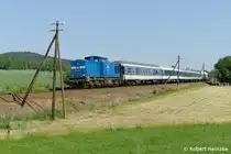 204 033-9 und 204 005-3 bei Gelenau nach Dresden am 03.06.2011