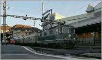 Eine der letzten gr�nen Re 4/4 II: die Re 4/4 II 11309 am 24. Mai 2011 in Lausanne. 
