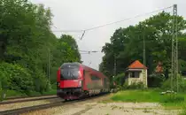 �BB 80-90.734 als RJ 260 von Wien Westbahnhof nach M�nchen Hbf, in Assling (Obb); 28.05.2011