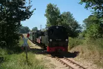�ber die Himmelfahrtstage war 99 4802 der R�BB auf dem Pollo zu Gast. Hier am 04.05.2011.

