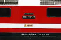 02.06.2011, 118 770-7 als FDJ- Jugendlok gebrandmarkt, aufgenommen in Holzhau (Erzg.)