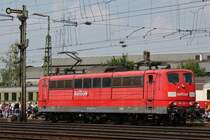 Railion 151 121 am 21.5.11 bei der Lokparade in Koblenz-L�tzel.