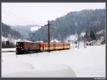 1099 007 mit R 6813 in Laubenbachm�hle, 13.2.2010