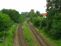 Streckenabzweig Richtung M�hldorf (Inn), hinter dem Bf Freilassing; 27.05.2011