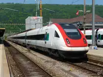 SBB - ICN Jeremias Gotthelf im Bahnhof von Biel am 25.04.2011