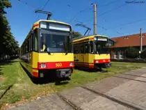 AVG 503 und AVG 512 stehen in Ettlingen (September 2010)