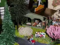 Feiern im Biergarten auf der Anlage