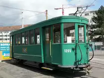 B2 Oldtimer Anh�nger mit der Betriebsnummer 1205 im Hof des Depots Wiesenplatz. Die Aufnahme stammt vom 30.04.2009.