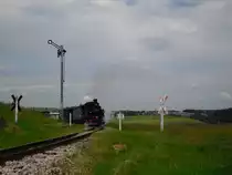 Pfingstdampf in Sch�nheide am 11.06.11. 99 582 bei der Einfahrt in Sch�nheide. 

