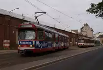 Auch Tw 3055 beendete den Dienst am Abend des 09.06. und kam zur Abstellung zum Steinberg (D�sseldorf)