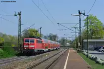 111 167-3 mit dem RE 4256 von M�nchen Hbf nach N�rnberg Hbf bei der Durchfahrt in Regensburg-Pr�fening, 19.04.2011