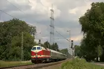 Die 119 158-4 fuhr am 12.06.2011 mit einem Saturn-Sonderzug nach K�ln Messe/Deutz, hier in Solingen.