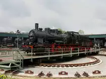 Die 657 2770 am 12.06.2011 auf der Drehscheibe im Ampflwanger Museum. 