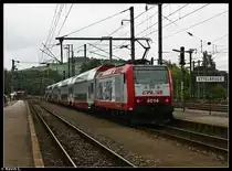 E-Lok 4014 der CFL verl�sst als RB 3214 den Bahnhof Ettelbruck zur Fahrt nach Wiltz. Aufgenommen am 21.06.2011.
