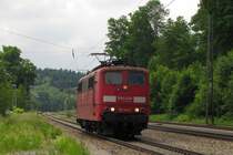 RAILION DB Logistics 151 144-3 als Tfzf Richtung M�nchen, in Assling (Obb); 28.05.2011