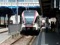 SBB - Triebzug RABe 520 011-8 bei der einfahrt im Bahnhof Hochdorf am 23.05.2011