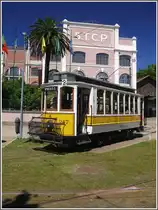 Wagen 247 vor dem vorbildlich restaurierten Museum und Depot in Massarelos. (15.05.2011)