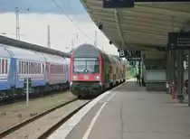 Hier ein RE7 von Berlin Lichtenberg nach W�nsdorf-Waldstadt, dieser Zug stand am 18.6.2011 in Berlin Lichtenberg.