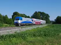 Die 2016 920 Adria Transport ersetzt seit gestern die verunfallte 2016 906. Heute den 28.06. 2011 habe ich sie vor dem R 8531 von Graz via Lieboch  nach Wies in Preding aufgenommen. 