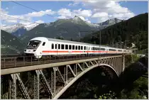 Nachschu� auf den Steuerwagen des EC 115  W�rthersee  welcher von M�nster nach Klagenfurt unterwegs war.
Angertalbr�cke Bad Gastein 28_6_2011