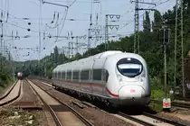 407 001/501 am 28.06.2011 auf Probefahrt in Hannover-Bismarckstra�e.