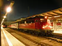 110 452-0 hatte mit dem DZ 2681 40minuten Versp�tung und kam um 23:36 Uhr endlich wieder zur�ck in den Hbf Rostock und dann ab ins Bw Dalwitzhof, Schlafen Gehen :)
27.06.2011
