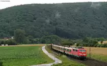 111 226-7 und 106-1 mit dem RE 4641 (Frankfurt(Main)Hbf-W�rzburg Hbf) bei Wernfeld 22.6.11