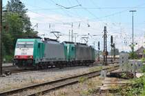 2820 + 2809 beim rangieren in Aachen West am 1.7.11