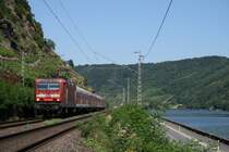 143 905 am 27.6.11 mit RB 12224 Koblenz - Trier bei Kattenes.