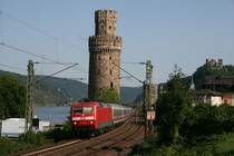 120 126 am 28.6.11 mit IC 118 Salzburg - Mnster in Oberwesel.