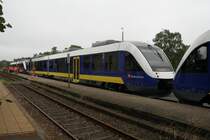 Ein kurzer Halt in Munster. Es wird warscheinlich gemessen ob alles passt. (05.07.11)