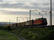 Re 10/10 mit GZ bei Oberr�ti am 13.05.2011